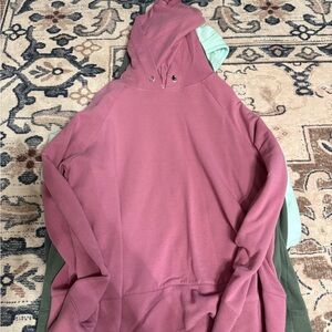 Pink and Green Hoodies